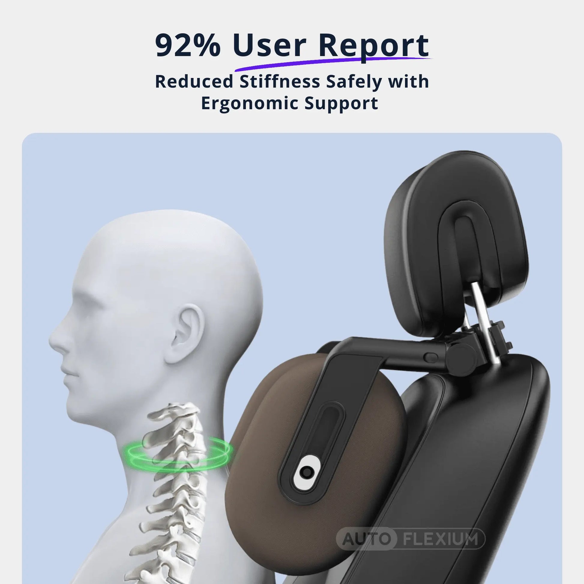AutoFlexium™ Adjustable 360° Head and Neck Support Autoflexium